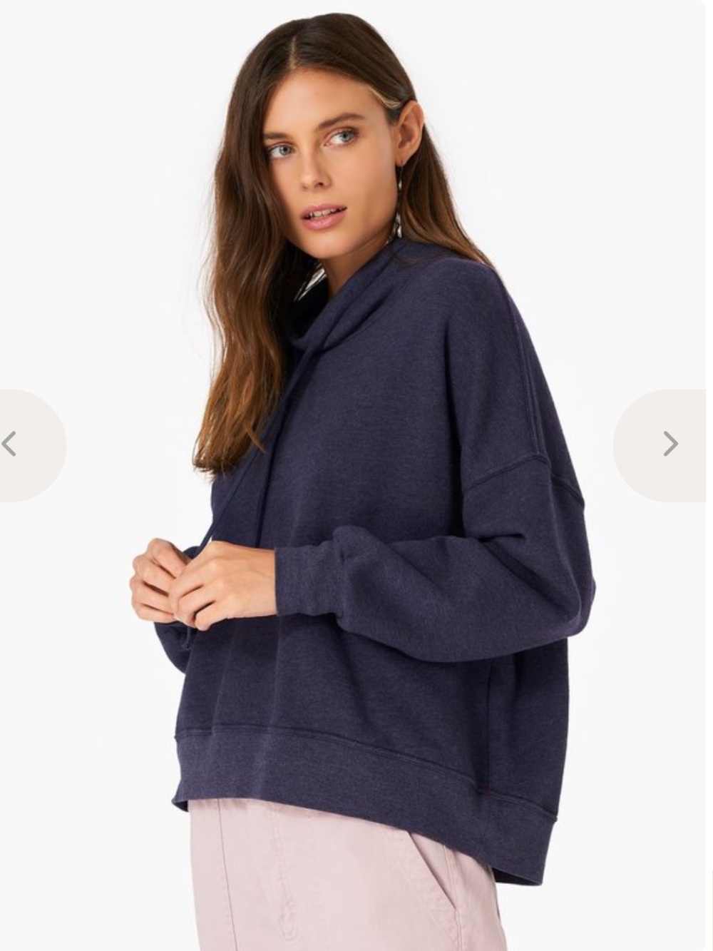 XiRENA Chase Sweatshirt Heather Navy Blue Size M Excellent